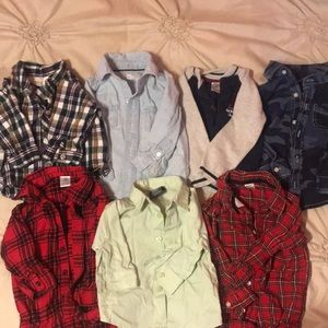 12 month boy - long sleeve button ups.